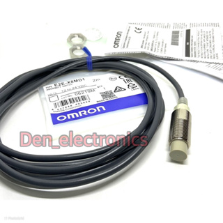 E2E-X8MD1 Omron Proximity switch 2สาย DC  M12 ชนิด NO ระยะจับ8mm 12-24VDC