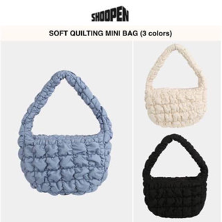 พร้อมส่ง กระเป๋า Shoopen Soft Quilting Mini Bag สีดำ