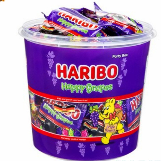 Haribo Halloween Mega party Goldbears Grape 1Kg กัมมี่ เจลลี่ ฮาริโบ้ โ ...