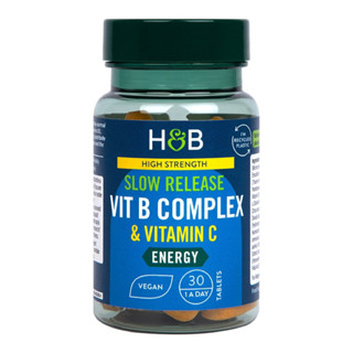 💙แท้💯%นำเข้าจากอังกฤษ🇬🇧 Holland & Barrett Super Strength Complete Vitamin B Complex + Vitamin C🌟 วิตะมินเม็ดใหญ่ Bรวม+C✨