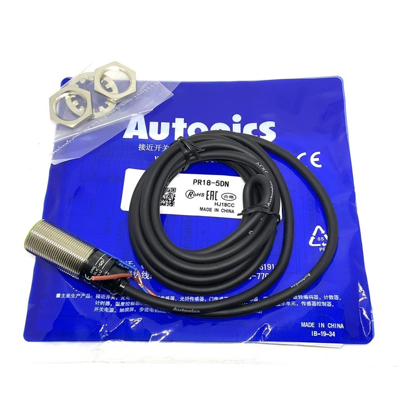 pr18-5dn-proximity-switch-ชนิดจับโลหะ-ระยะตรวจจับ-5mm-ยี่ห้อ-autonics-คุณภาพดี-มีของพร้อมส่ง