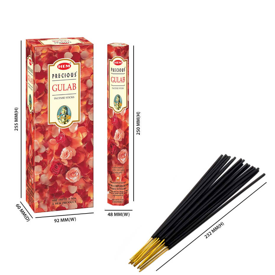 ธูปสมุนไพรอินเดียธูปหอมกลิ่นกุหลาบ-hem-precious-gulab-incense-sticks-pack-of-120-rose-fragrance-agarbatti-for-pooja
