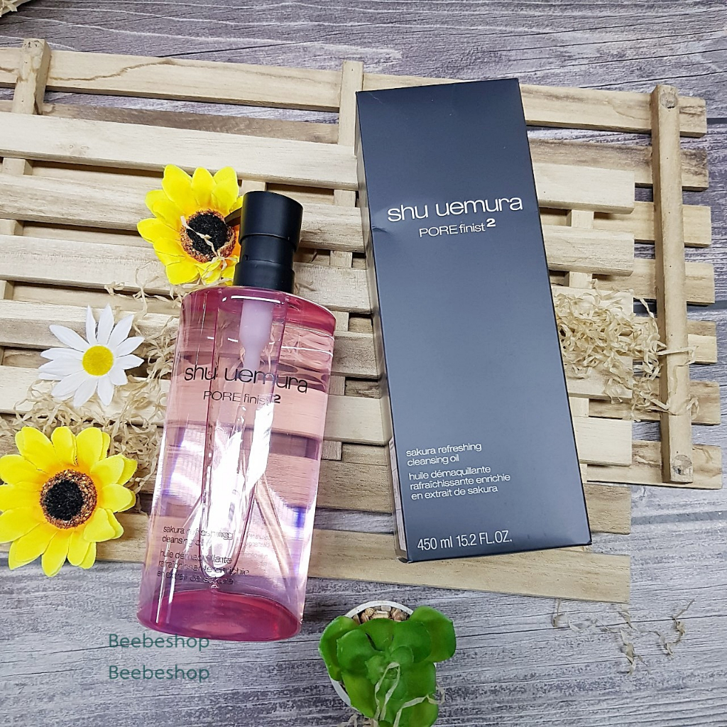 shu-uemura-porefinist-2-sakura-cleansing-oil-450ml-ผลิต-11-2022-คลีนซิ่งออยล์