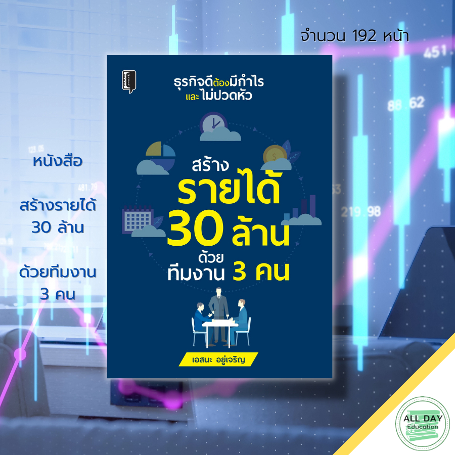 หนังสือ-สร้างรายได้-30-ล้าน-ด้วยทีมงาน-3-คน-แผนการตลาด-ธุรกิจ-เป้าหมาย-ความสำเร็จ-การสร้างทีมขาย-บริหารทีมงาน-จิตวิทยา