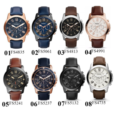 นาฬิกาโครโนกราฟผู้ชาย Fossil watch (44mm) FS5061 FS5237 FS4991 FS5237 ...