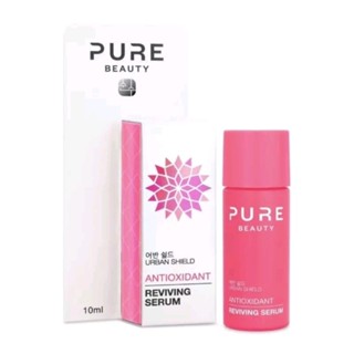 Pure Beauty Urban Shield Antioxidant Reviving Serum 10ml. เพียว บิวตี้ แอนตี้อ็อกซิแดนท์ รีไววิ่ง ซีรั่ม 10มล.