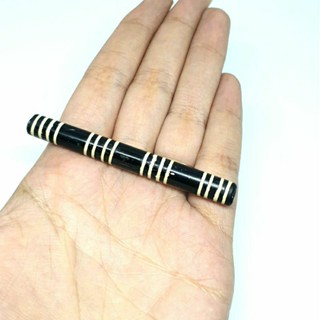 จี้หิน dzi อาเกตแท้ หินทิเบต ลายแถบเส้น เครื่องรางสะสมโบราณ Genuine Antique Tibetan Himalayan Dzi Stripes Agate Old Bead