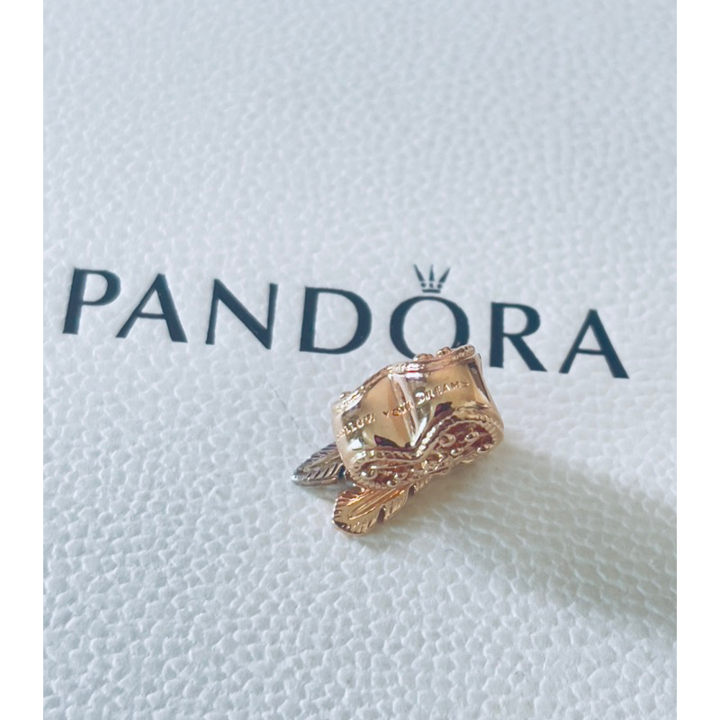 pandora-แท้-ชาร์มโรสโกล์ด-like-new