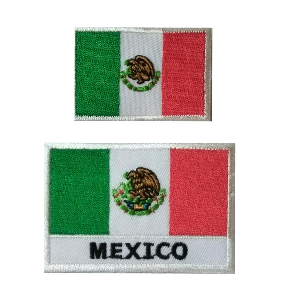 อาร์ม-ตัวรีดติดเสื้อ-อาร์มปัก-patch-ตกแต่งเสื้อผ้า-หมวก-กระเป๋า-ธงชาติเม็กซิโก-เม็กซิโก-mexico