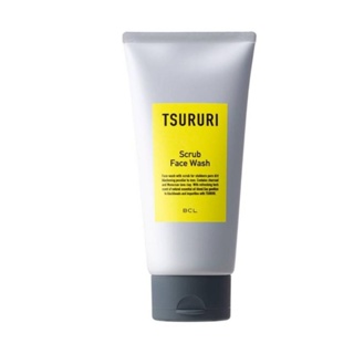 tsururi men scrub face wash BCL โฟมล้างหน้า ผู้ชาย มีสครับ ผลัดผิวอย่างอ่อนโยน