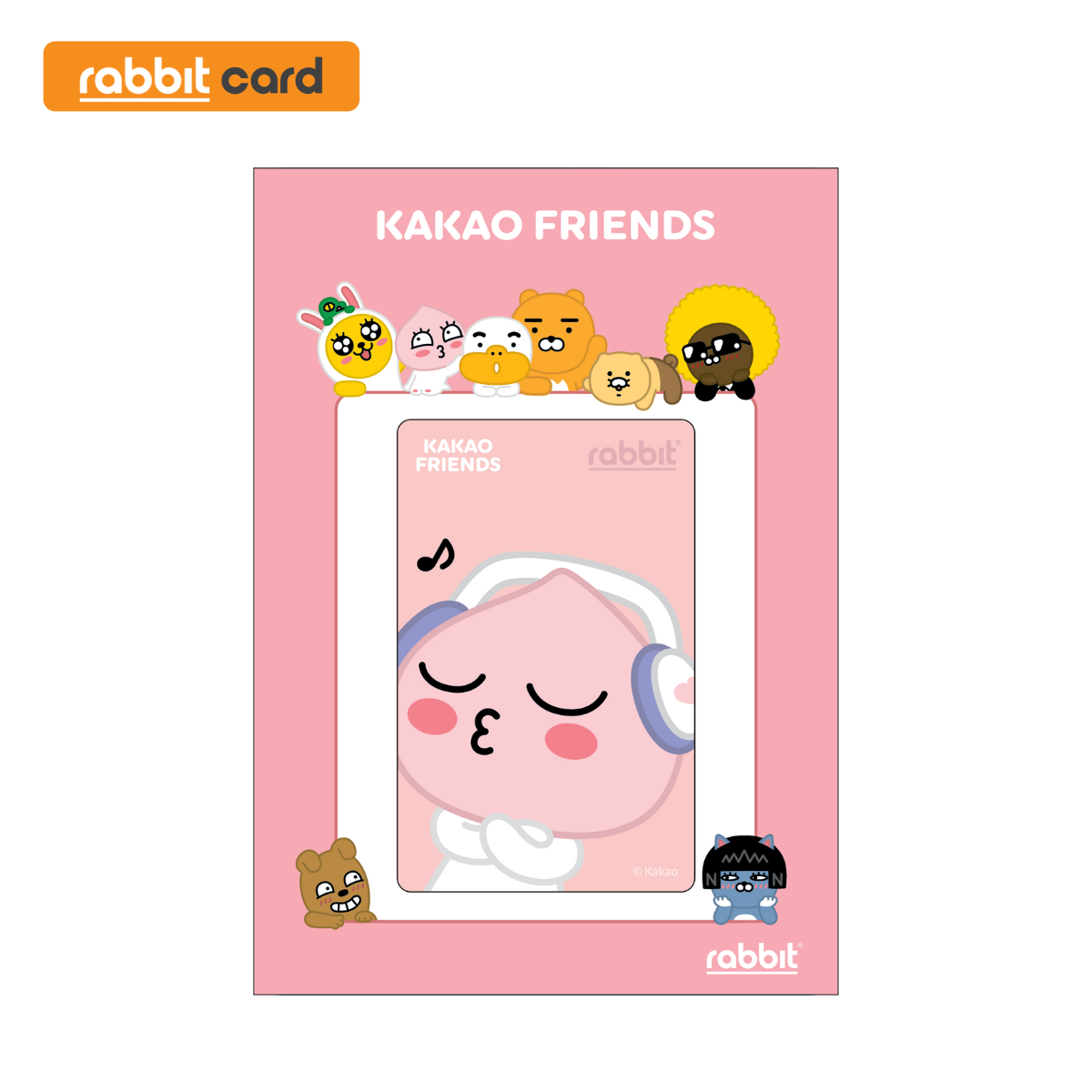ภาพหน้าปกสินค้าRabbit Card บัตรแรบบิท KAKAO FRIENDS สำหรับบุคคลทั่วไป (APEACH) จากร้าน rabbitcard_official บน Shopee