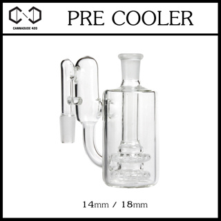 Pre cooler Recycler dropdown ash catcher อะไหล่ แจกันแก้ว บ้องแก้ว เพิ่มความนุ่ม 14mm/18mm. AC48