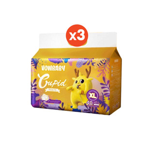 โปรโมชั่น : Vowbaby Cupid Pants แบบยกลัง 3 แพ็ค Size MLXLXXL 3 pack ผ้าอ้อมเด็กสำเร็จรูปโวลเบบี้ ผ้าอ้อมแบบกางเกง นุ่มสบายซึมซับดีตลอดคืน