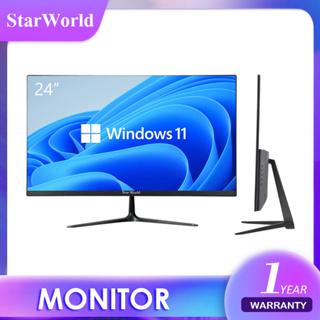 StarWorld LED monitor  จอมอนิเตอร์ 24" Wide screen (จอคอมพิวเตอร์) IPS FUll HD