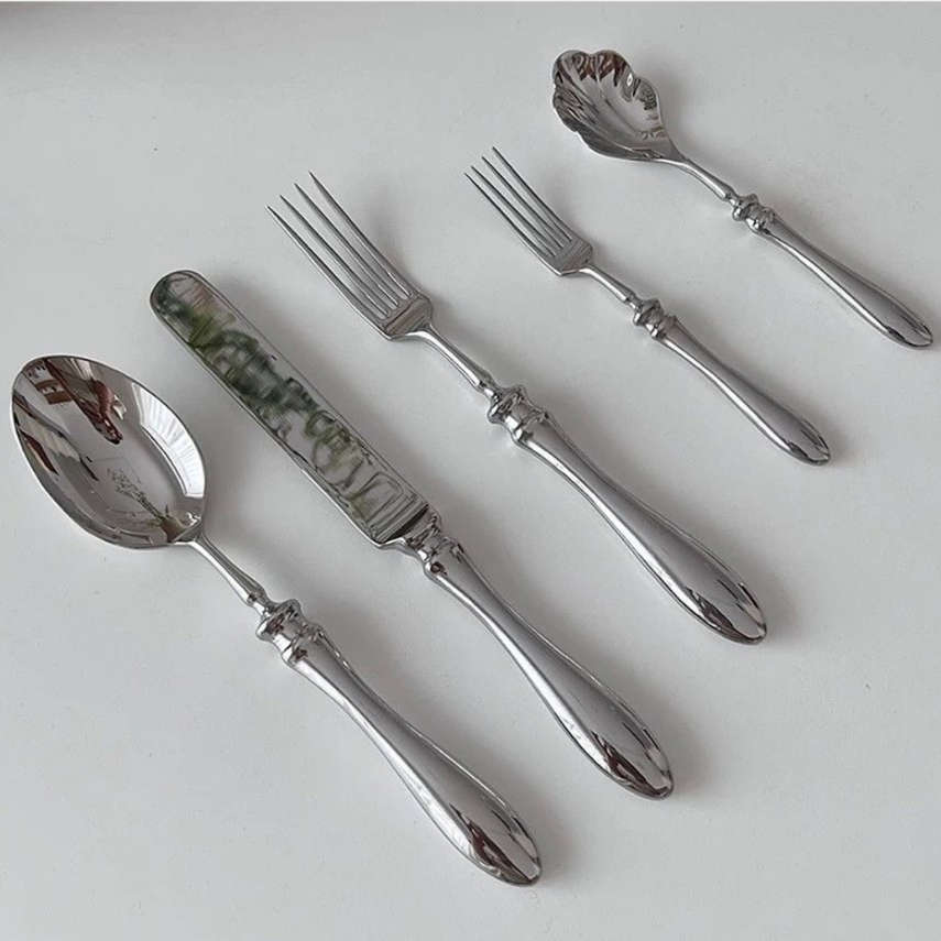 สินค้า-pre-order-clear-the-table-ช้อน-ส้อม-มีด-ช้อนส้อมขนม-ชุดช้อนส้อม-set-of-cutlery-nice-design-good-quality