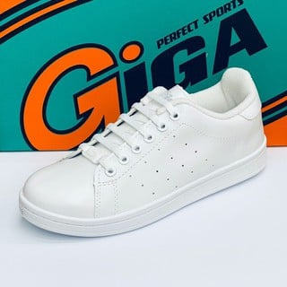 รองเท้าผ้าใบแบบหนัง GIGA สีขาว