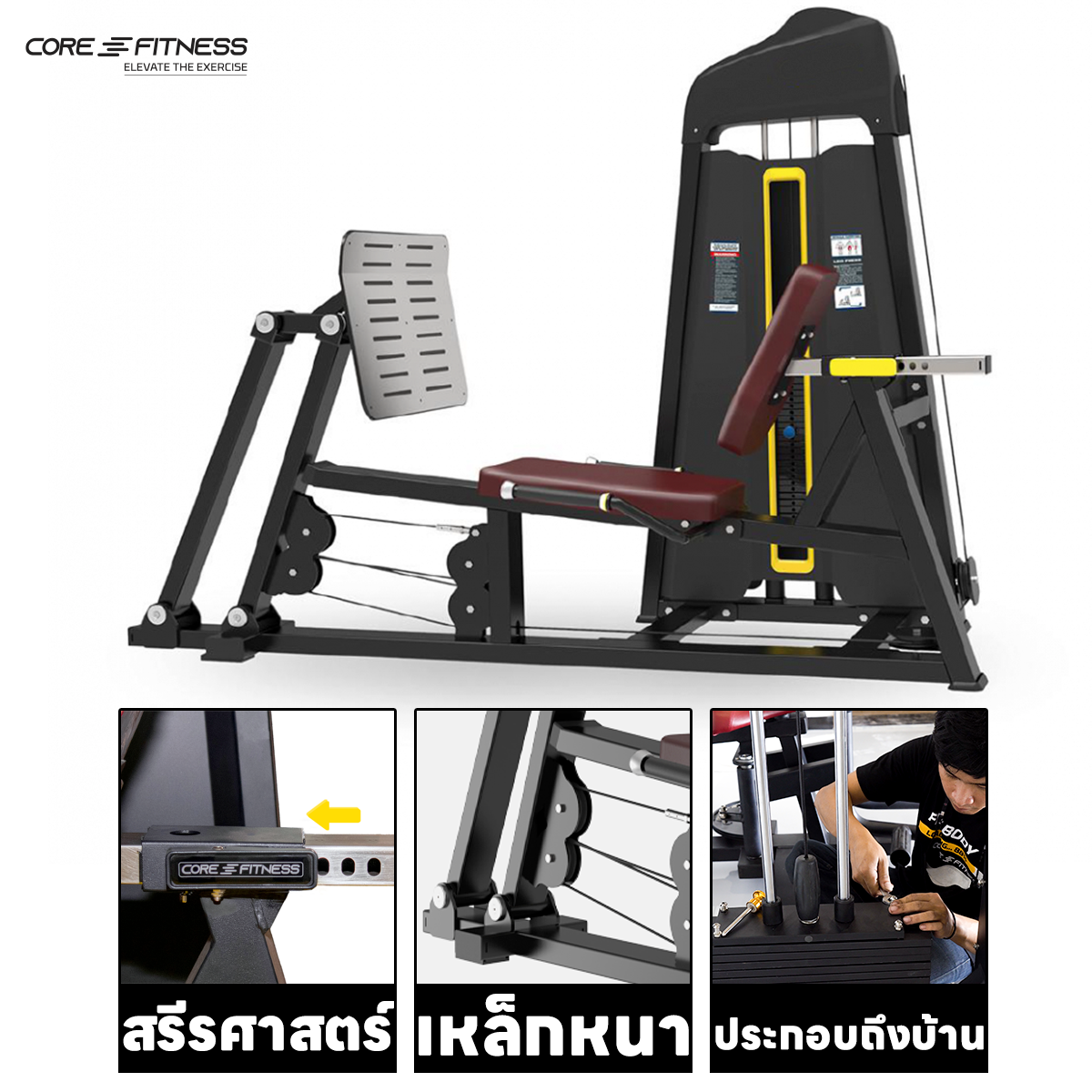 Core-Fitness Leg Press TB03 (Dual Function) เล่นกล้ามเนื้อขา บริหาร ...