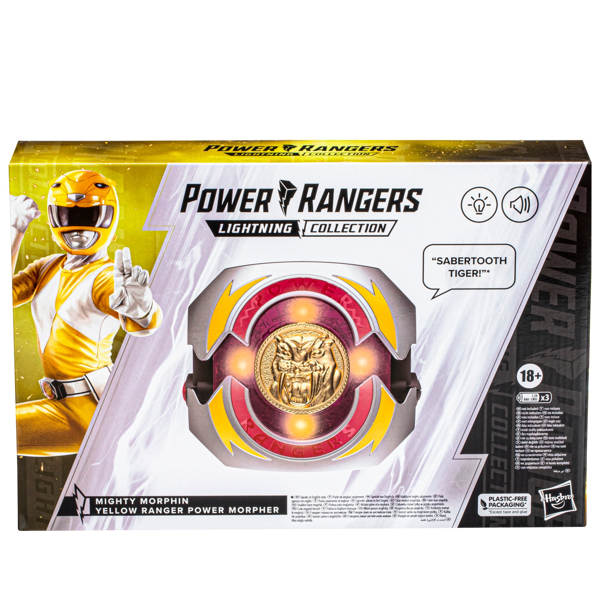 Power Rangers Lightning Collection Mighty Morphin Yellow Ranger Power ...