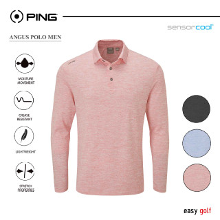 PING ANGUS POLO PING MENS POLO  เสื้อกีฬากอล์ฟผู้ชาย