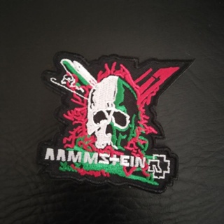 Rammstein ตัวรีดติดเสื้อ อาร์มติดเสื้อ งานปัก งานdiy วงดนตรี ร็อค เฮฟวี่เมทัล