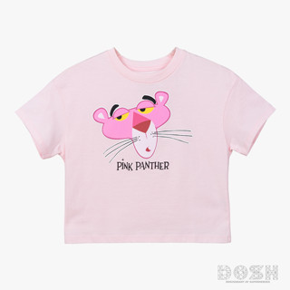 DOSH GIRLS CROPPED T-SHIRTS PINK PANTHER เสื้อยืดทรงครอป เด็กผู้หญิง 9FPPGT1001-PI