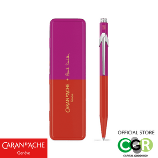 ปากกาลูกลื่น CARAN DACHE + PAUL SMITH Warm Red & Melrose Pink - Limited Edition # 849.337