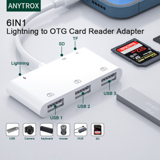 [พร้อมส่ง]ANYTROX 6in1 OTG Card Reader USB 3.0 Flash Drive รองรับคีย์บอร์ด/เมาส์/เปียโน MiDi/u ดิสก์/SD/TF/Micro SD