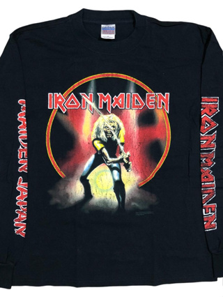 [จัดส่งฟรี!!!] เสื้อวงดนตรี Iron Maiden Japan แขนยาว ปี 2006 Size M สินค้าลิขสิทธิ์แท้ 100%