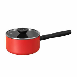 💯 หม้อด้าม พร้อมฝา Saucepan MEYER รุ่น 14201-TE12 ขนาด 18 ซม. สีแดง