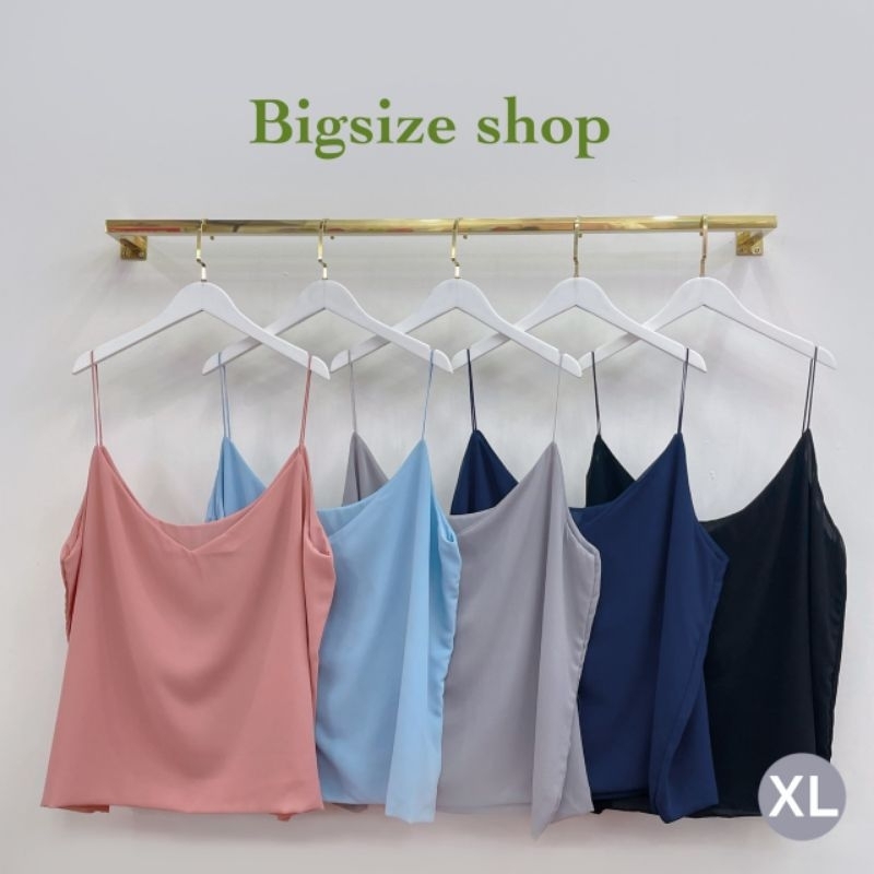 เสื้อสายเดี่ยว-ผ้าชีฟอง-bigsize-อก38-52นิ้ว-ใส่ข้างในสูทได้