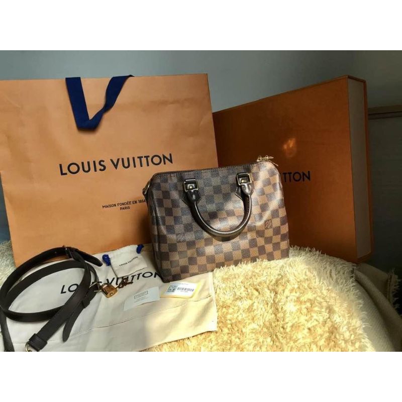 Authentic Used Louis Vuitton Speedy 25 **Sold** Shopee Thailand