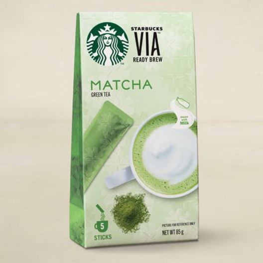 ผงชาเขียวสตาร์บัคพร้อมดื่ม-starbucks-via-matcha-greentea-มัทฉะกรีนที