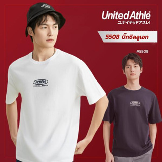 United Athle®  เสื้อยืดผู้ชาย  เสื้อยืดคอกลมแขนสั้น ACTION- ดำ รุ่น #5508