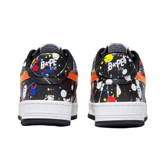 a-batching-ape-sta-colorful-speckle-ink-casual-fashion-board-shoes-womens-black-orange