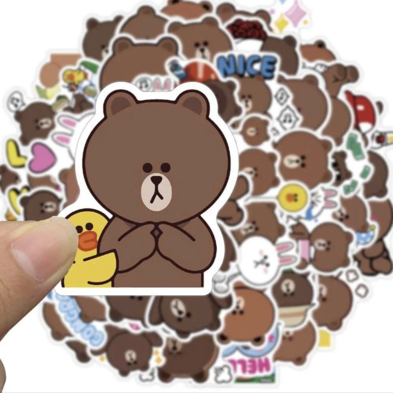 สติ๊กเกอร์-line-สติกเกอร์ลายบราว-สติกเกอร์-brownสติกเกอร์ไลน์