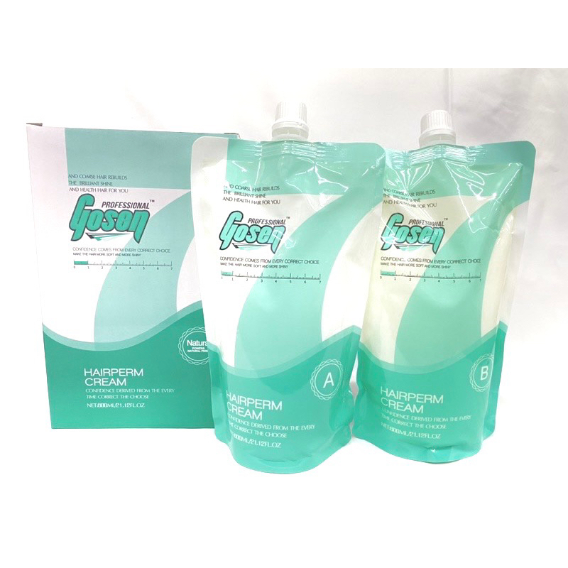 GOSEN HAIR PERM CREAM โกเซ็น แฮร์เพิร์ม ครีม ชุดยืด 600Ml. Shopee