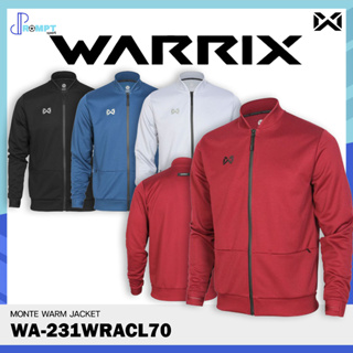 เสื้อวอร์มแจ็คเก็ตชาย เสื้อวอร์มแจ็คเก็ตแขนยาว วอริกซ์ WARRIX  WA-231WRACL70 ของแท้100%