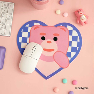 ( พร้อมส่ง ) Bellygom Heart Mouse Pad แผ่นรองเมาส์