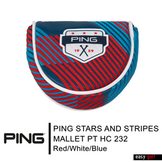 PING HEAD COVER STARS AND STRIPES MALLET PT HC 232 LIMITED PING HEAD COVER ปลอกหัวไม้กอล์ฟ ปลอกหุ้มหัวไม้กอล์ฟ