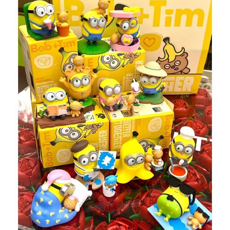 โมเดลมินเนี่ยน-ได้-1ตัว-minions-bob-tim-better-together-set-by-pop-mart