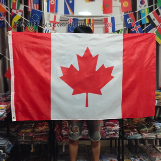 <ส่งฟรี!!> ธงชาติ แคนาดา Canada Flag 4 Size พร้อมส่งร้านคนไทย