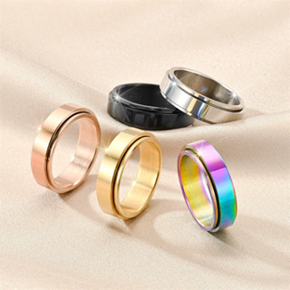 💍แหวนไทเทเนียม แหวนผู้ชาย แหวนผู้หญิง แหวนแฟชั่น มีขนาด 5-13 มม.
