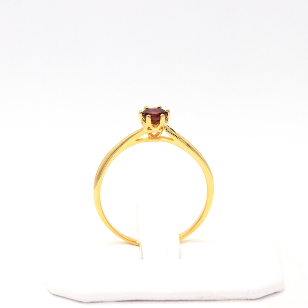แหวนพลอยกลม-ก้านบิด-แหวนเพชร-แหวนทองเพชรแท้-ทองแท้-37-5-9k-pl150