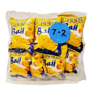 🧀 ยกแพ็ค 9 ซอง ขนมชีสบอล | EJH Cheese ball snack 12g x 7+2 ซอง