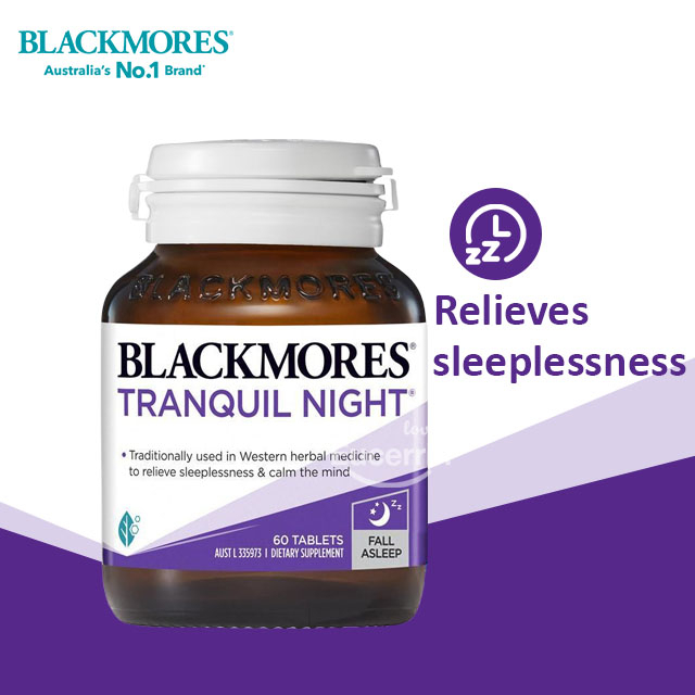 blackmores-tranquil-night-sleep-support-vitamin-60-tablets-ช่วยผ่อนคลาย-บรรเทาความตึงเครียด-นอนไม่หลับ