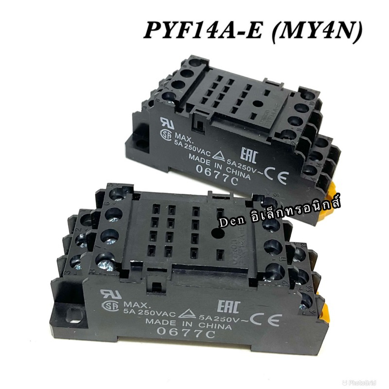 ซ็อกเก็ต รีเลย์ MY4N PYF14A-E Socket OMRON สินค้าพร้อมส่ง ออกบิลได้ ...