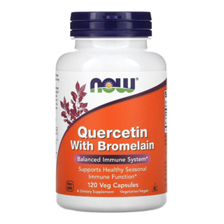 NOW Foods Quercetin with Bromelain, 120 Veg Capsules