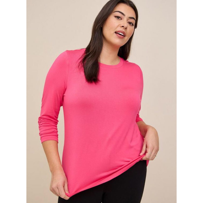 เสื้อยืดแขนยาว-ไซส์ใหญ่-อก40-60-super-soft-torrid-ยืดนุ่มเด้ง