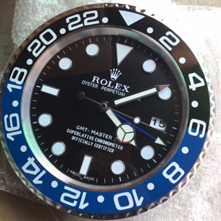 ✅อันดับ1 รีวิวจริง‼️ นาฬิกาแขวนผนังROLEX GMT วัสดุสแตนเลสแท้ทั้งเรือน *สินค้าตรงตามรูป100% ขนาด 34cm หนา 5cm