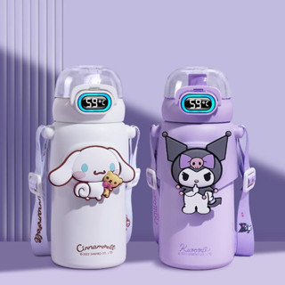 Sanrio เด็กถ้วยร้อน 316 ขวดน้ำพร้อมฟางแก้วน้ำถ้วยนักเรียนน่ารัก